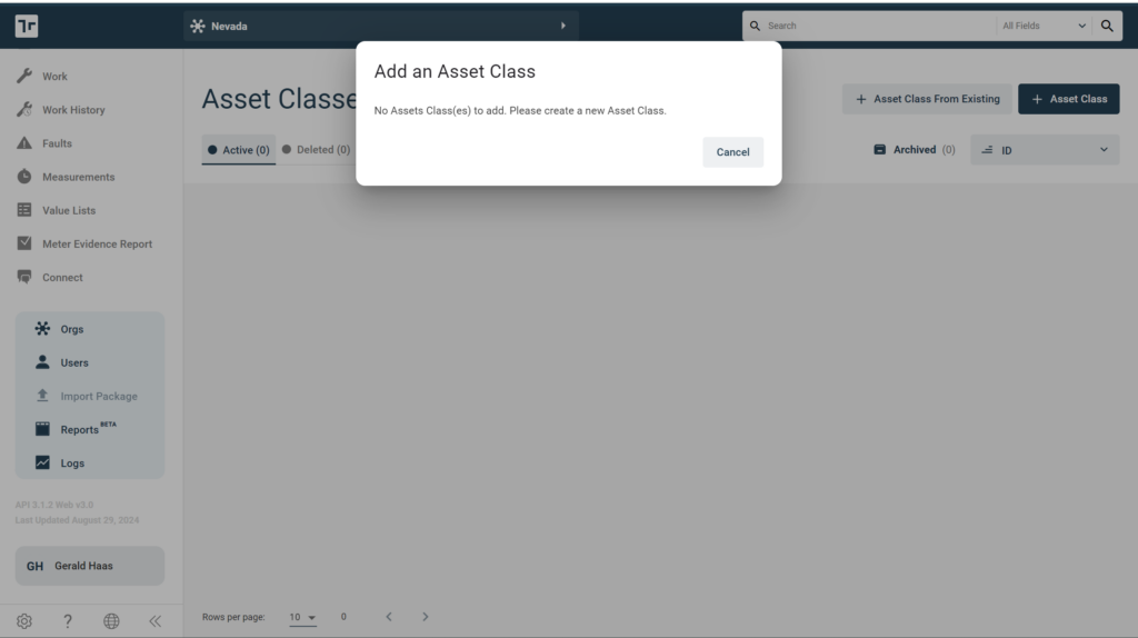 Asset Classes Add From Existing Thathasno Asset Classesto Add