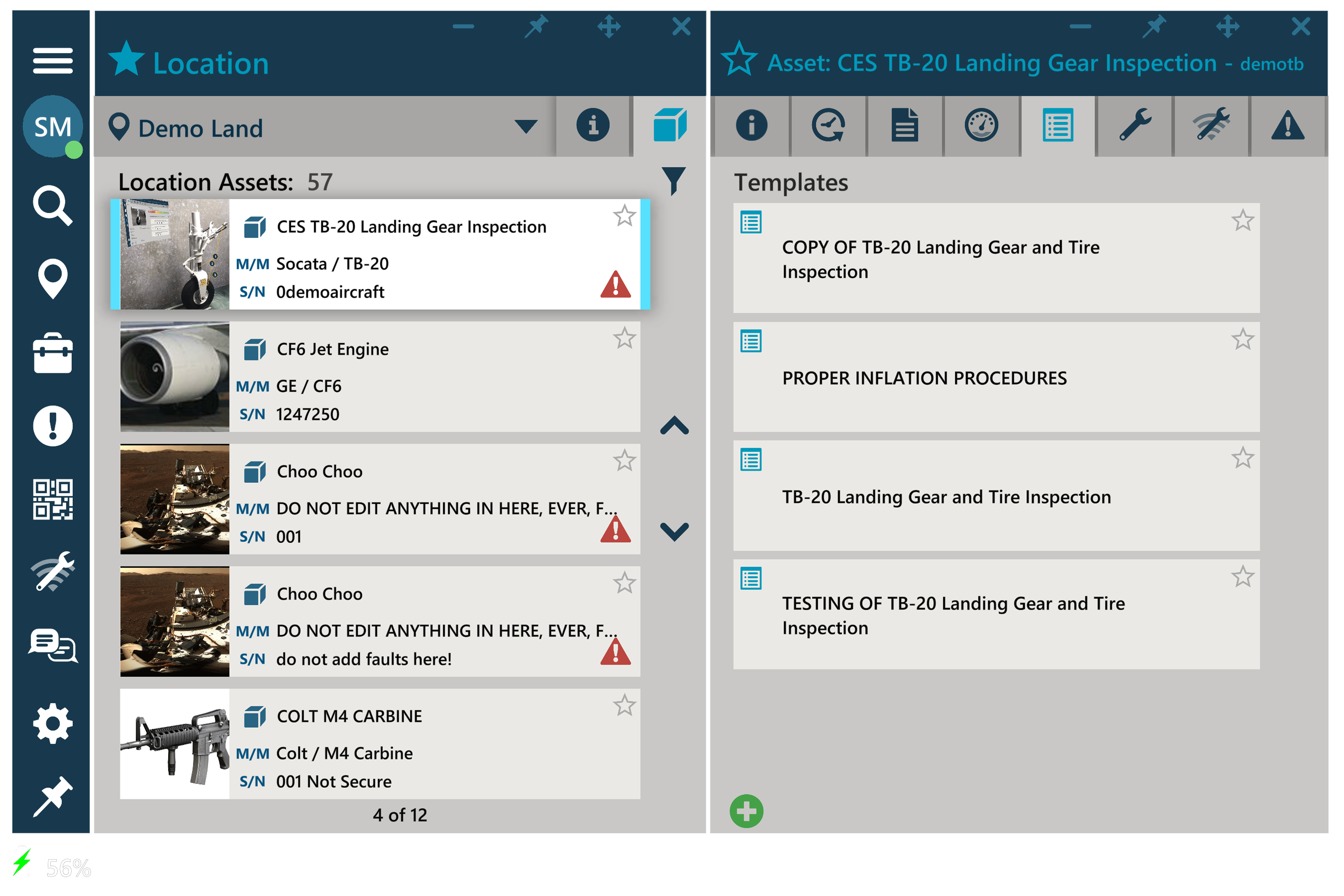Create Work Locations Asset Templates