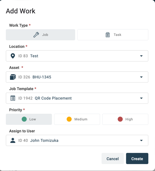 Creatinga Jobfor Qrcode Setup