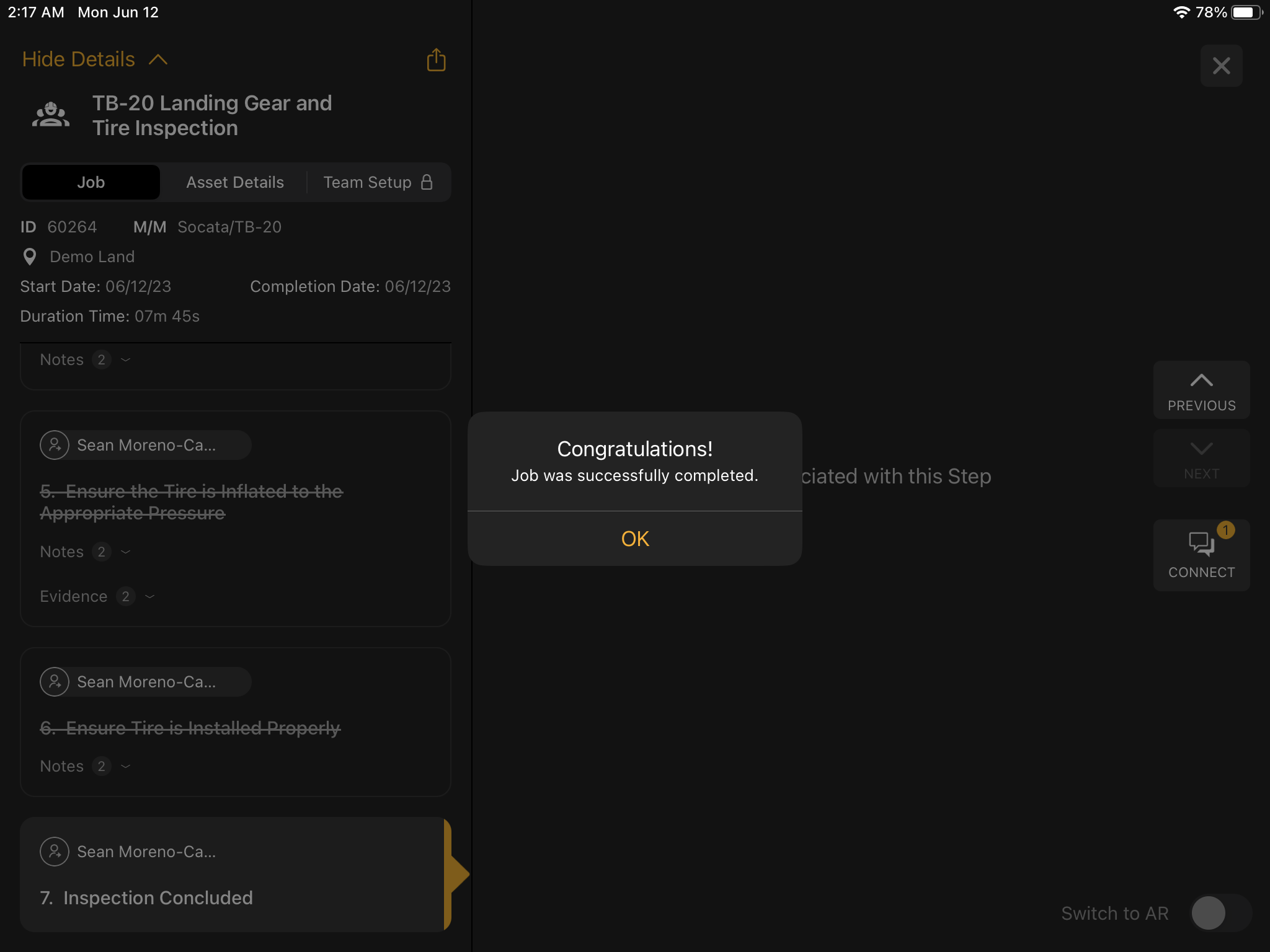 Job View Job Complete 061223