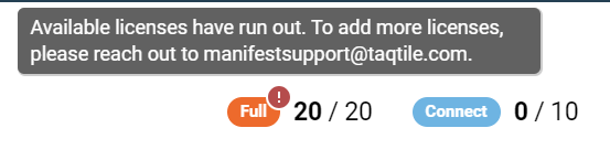Users License Reached1