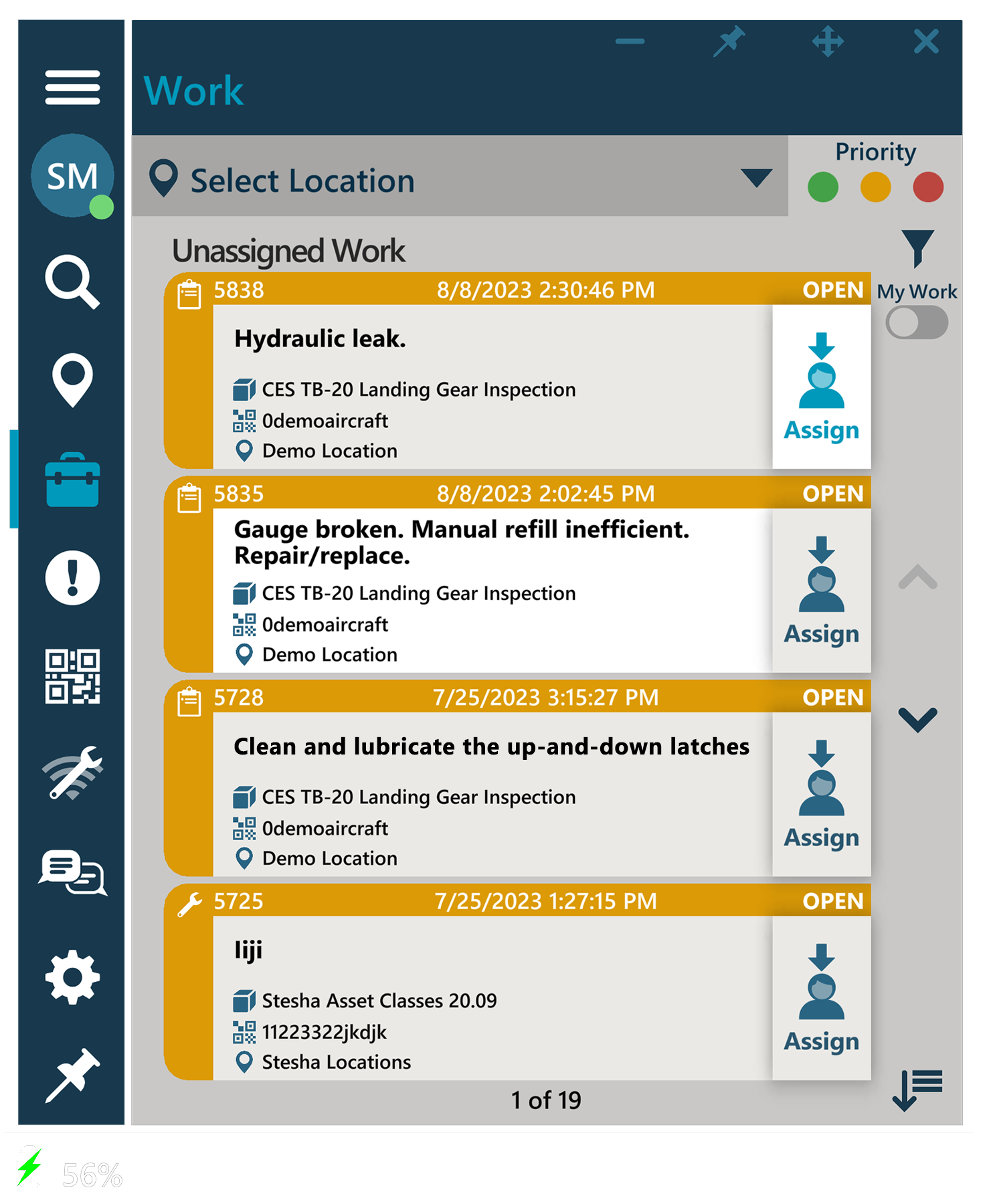 Assign Work Self Assign
