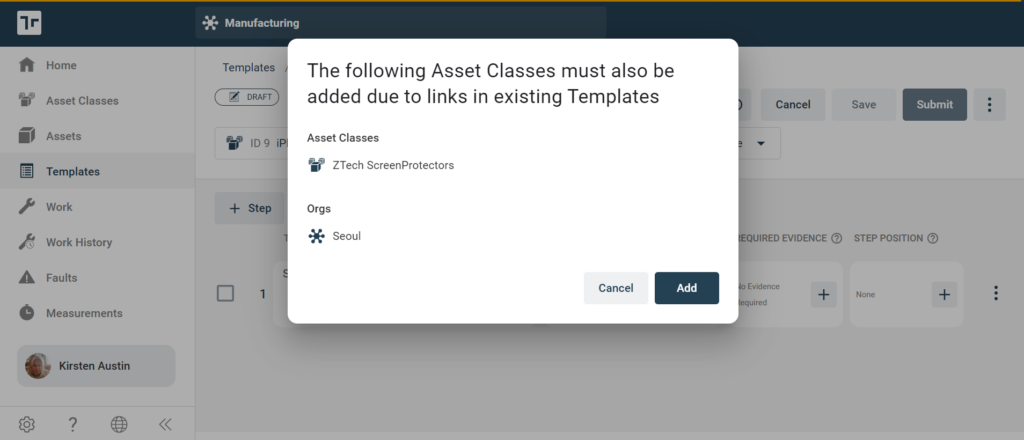 Authoring Add Asset Classes Linkedto Templates