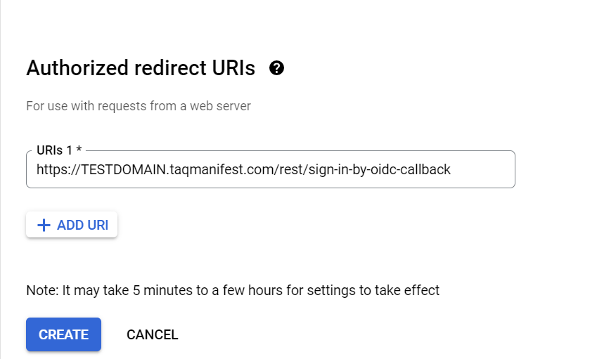 Authorize Redirect Uri