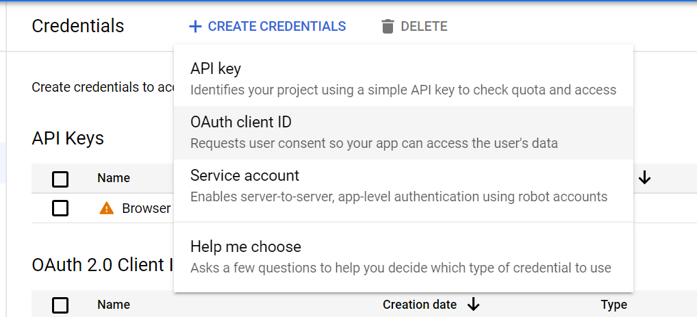 Oauth Client Id