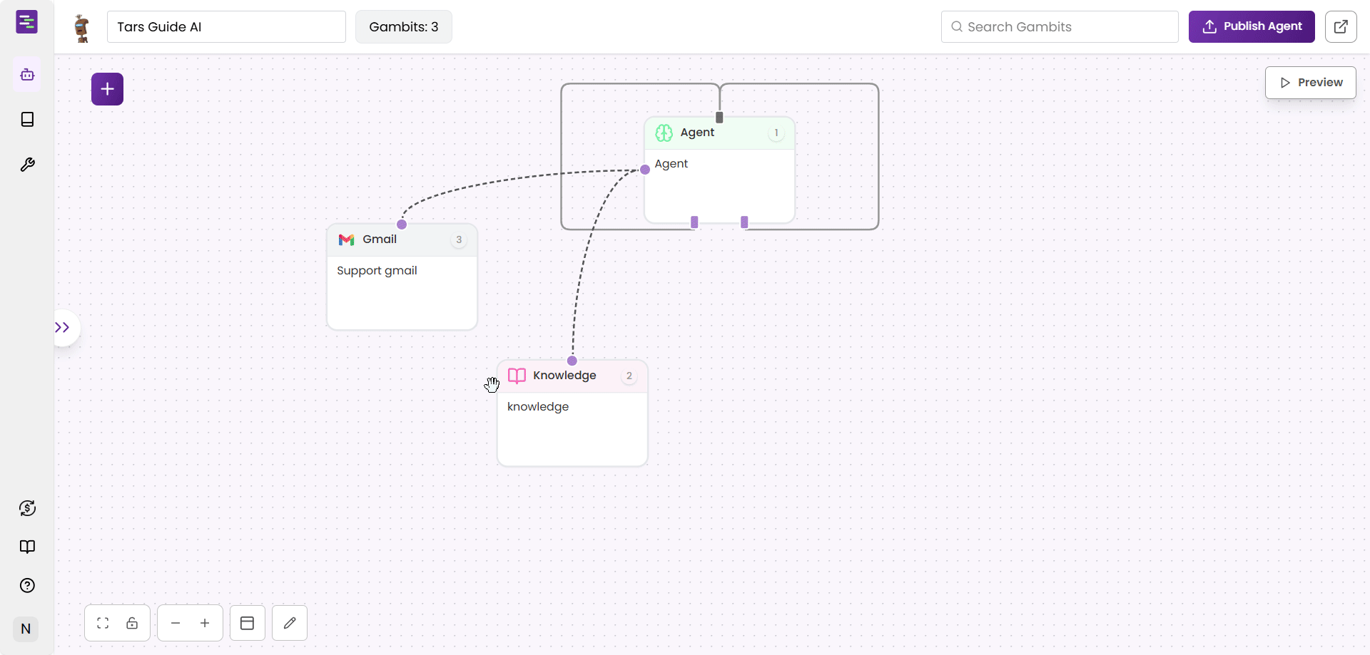 Navigating to design settings from builder canvas