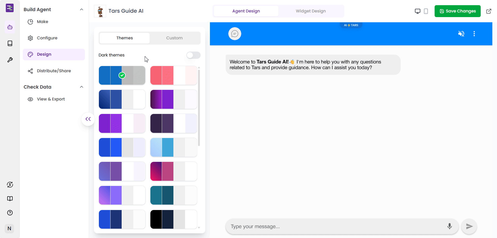 Exploring themes and dark theme variations