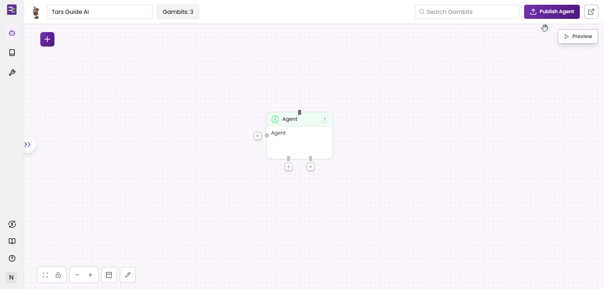 Publishing Agent and opening preview window