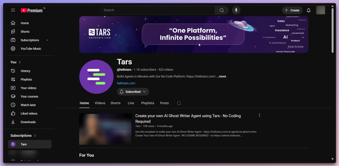 Tars Dialog Video tutorials - Tars Docs