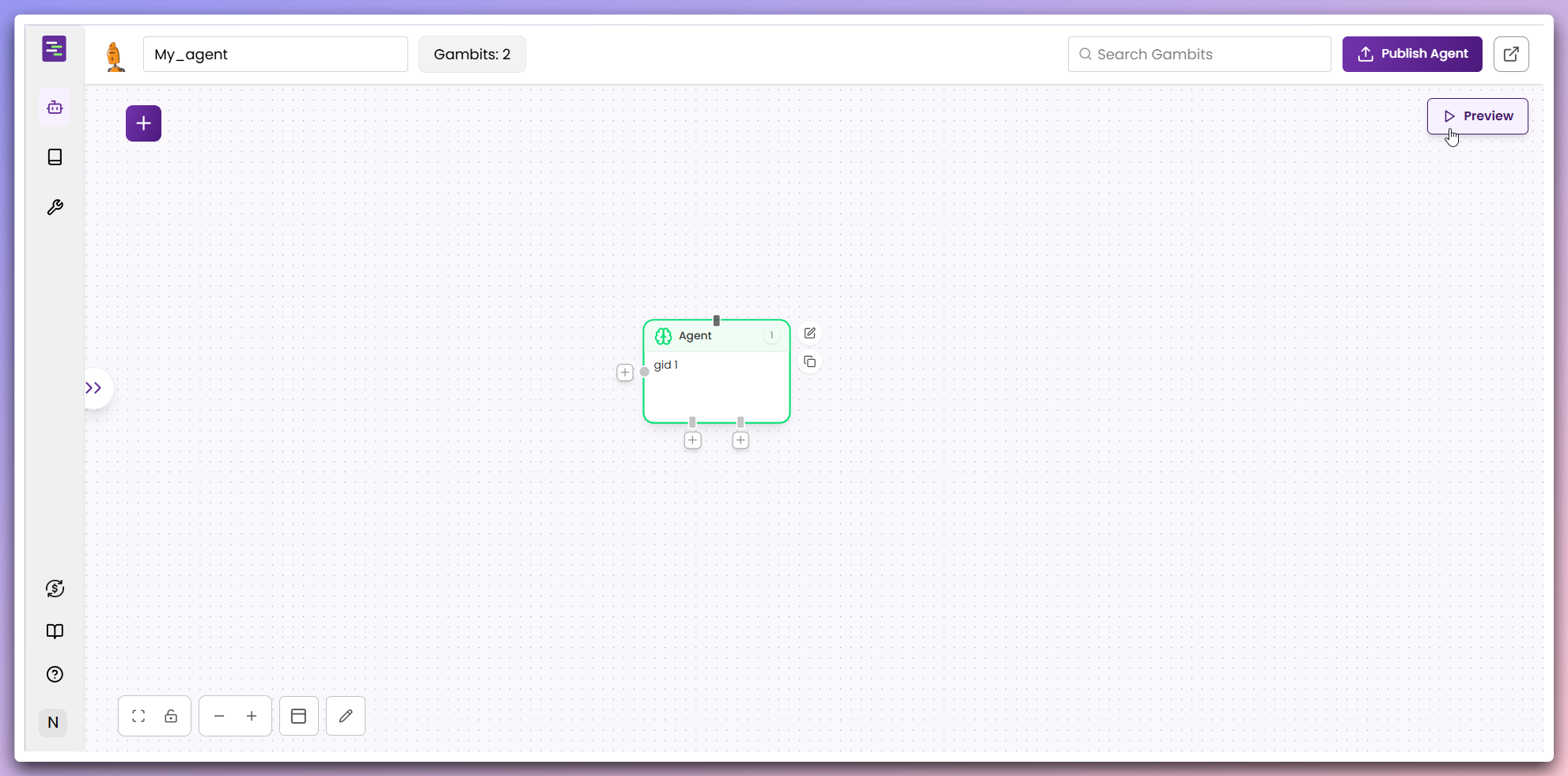 Preview button highlighted next to the publish button