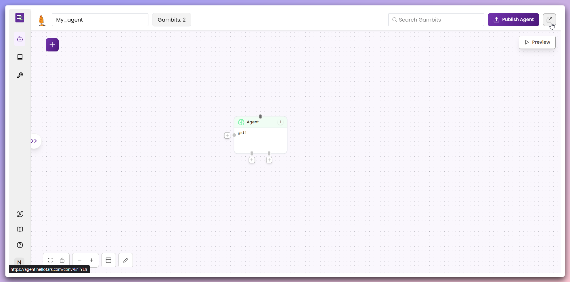 Launch button highlighted next to the preview button