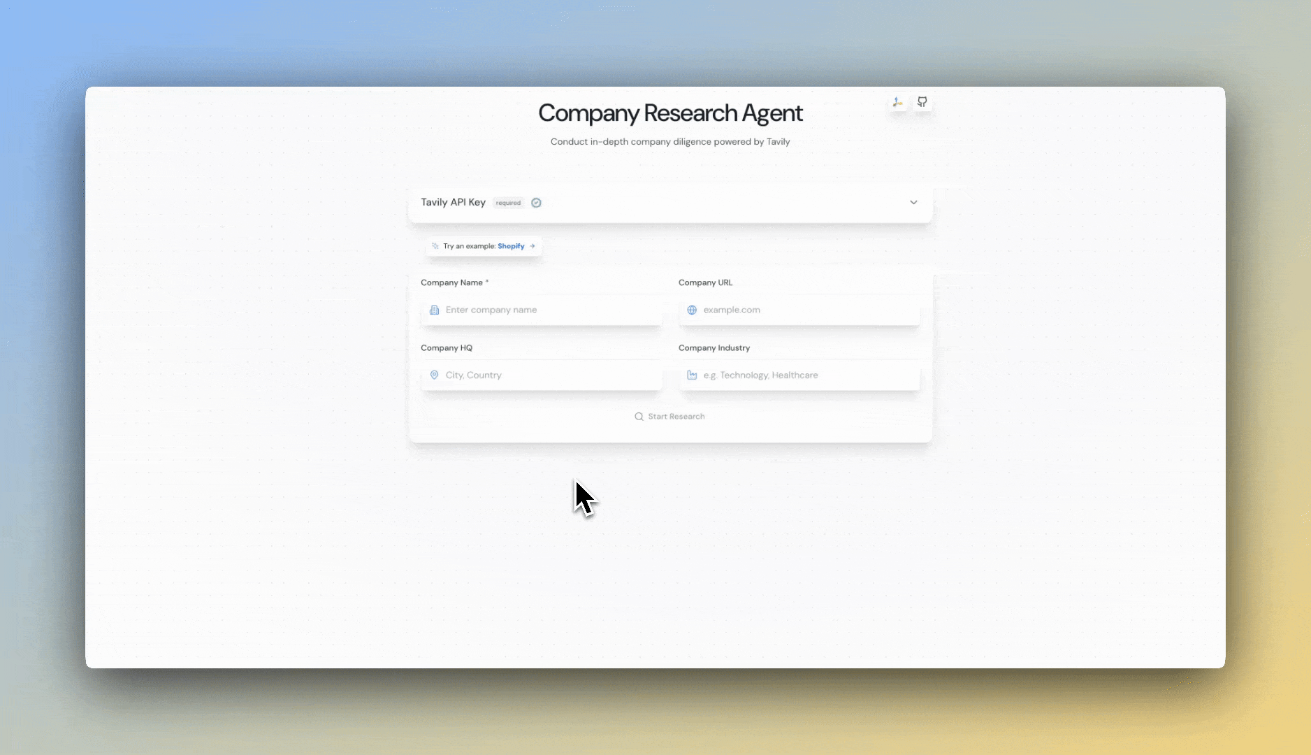 Company Research Demo