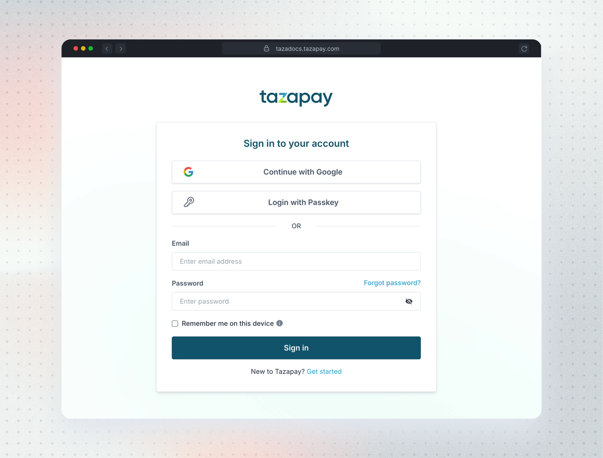 Sign in to your account