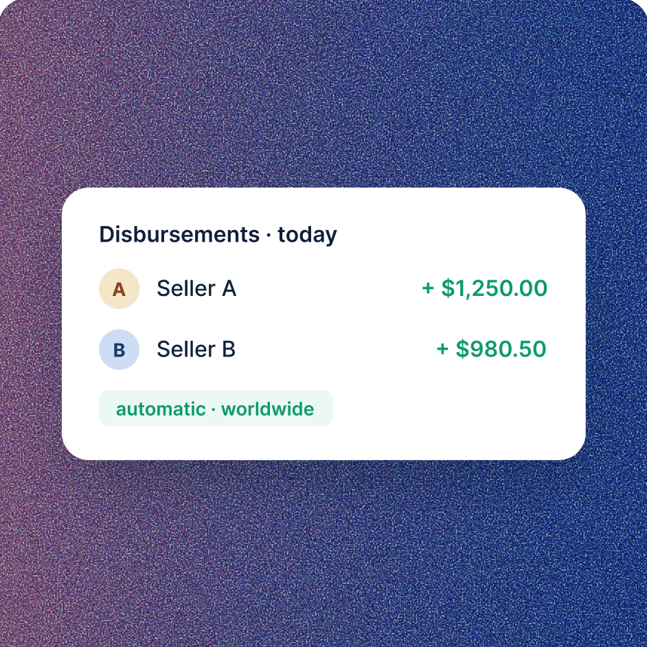 Marketplace disbursements