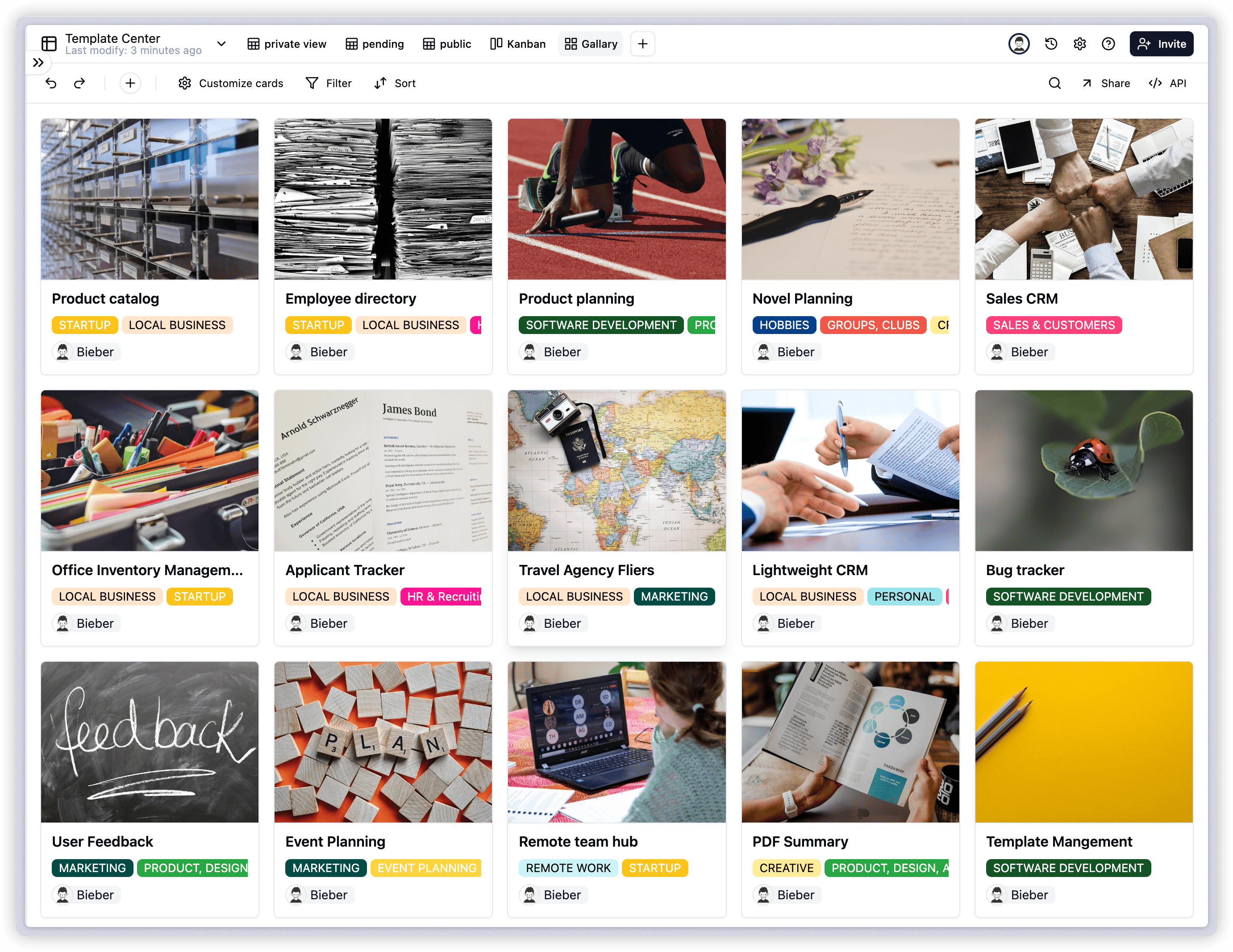 How to Add Gallery View screenshot