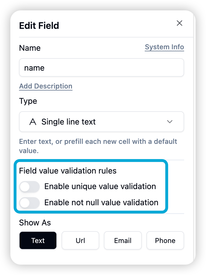 Non-empty Verification screenshot