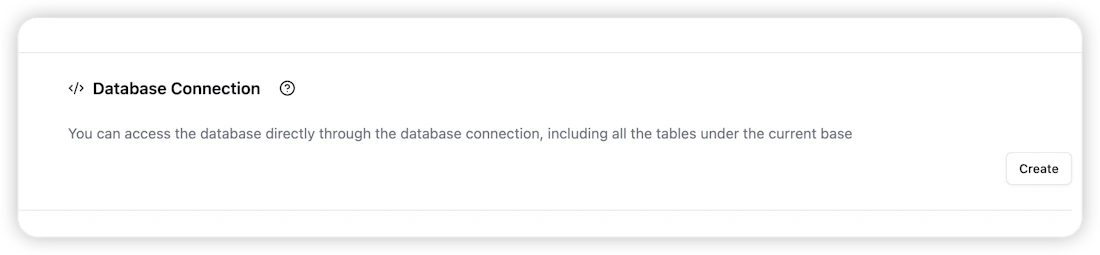 Enable External Database Connection - Teable