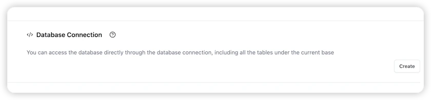 Enable External Database Connection - Teable
