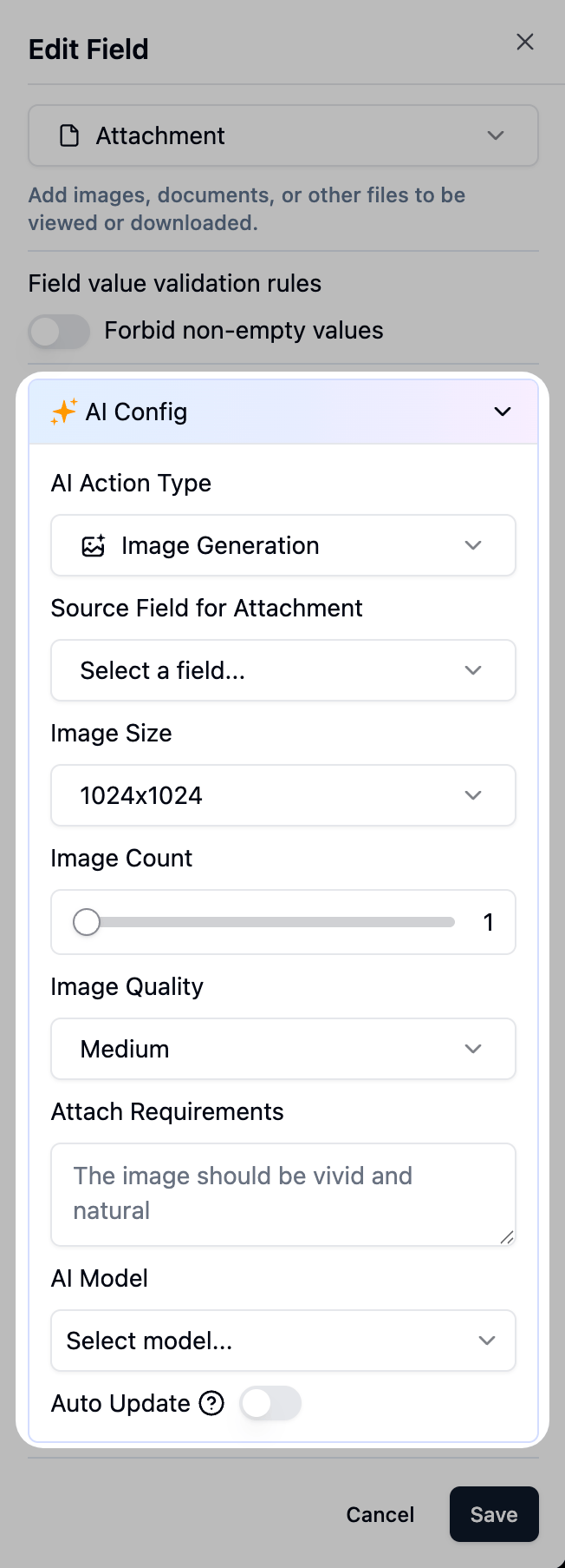 AI Features screenshot