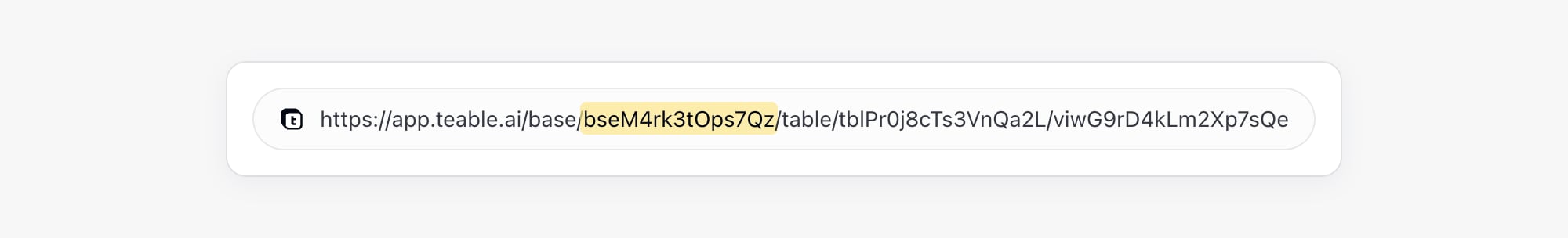 URL 中的项目 ID