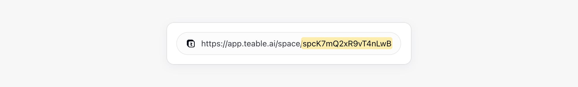 ID de Espacio en la URL
