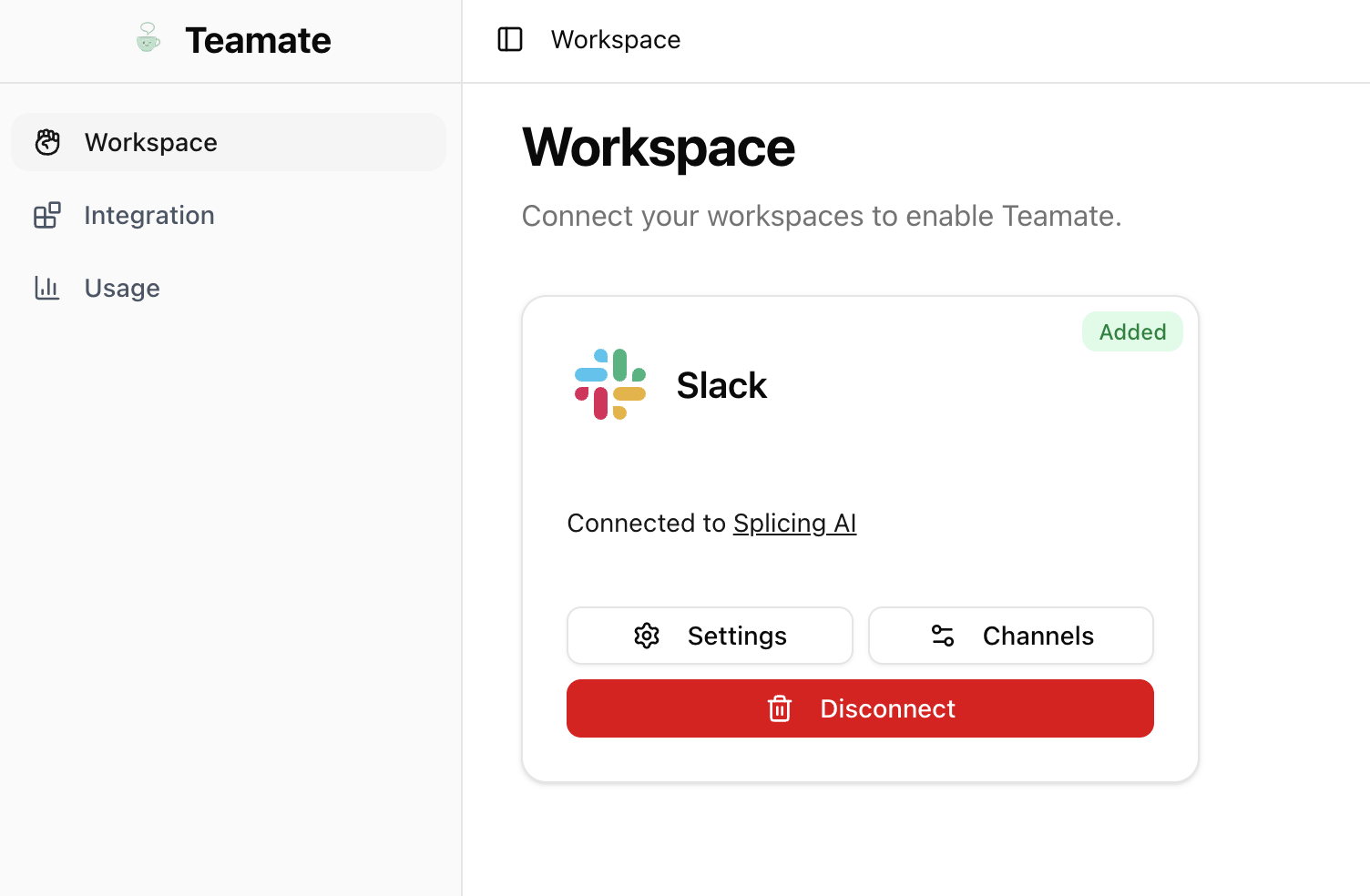 Slack connected