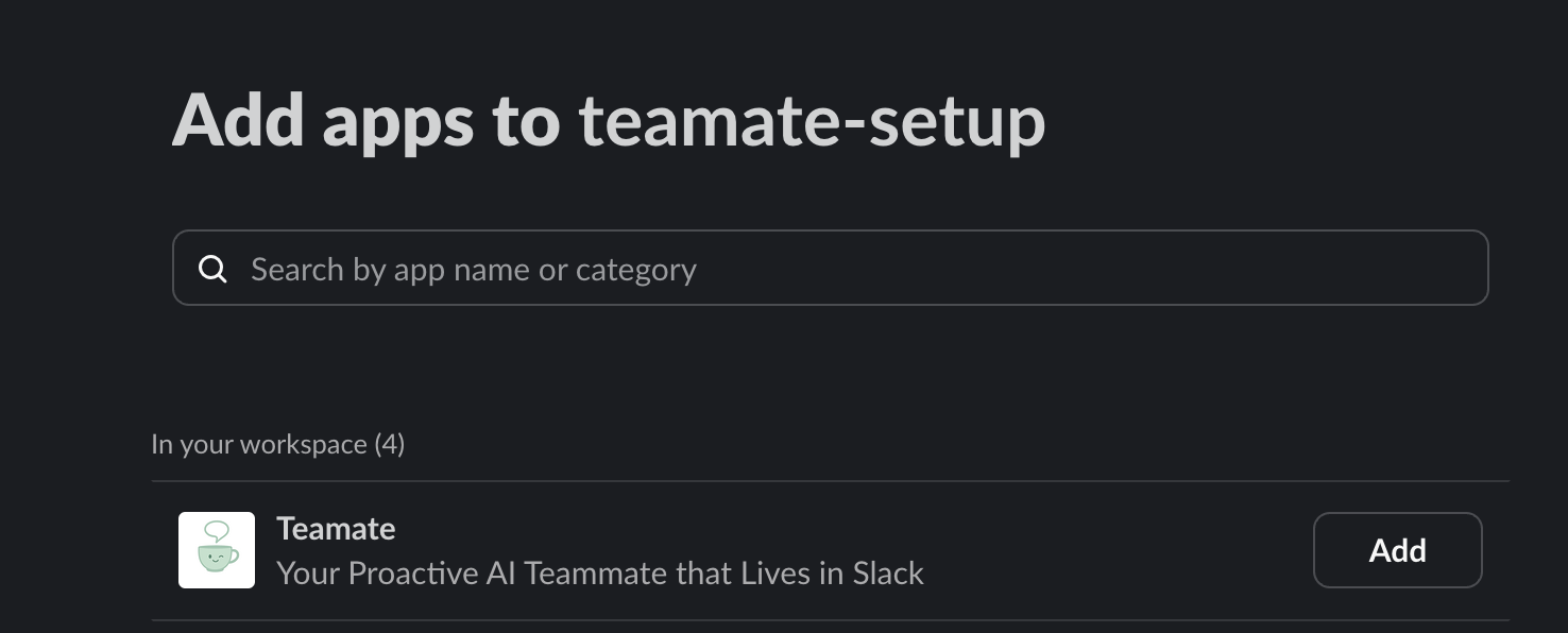 Add Teamate to channel