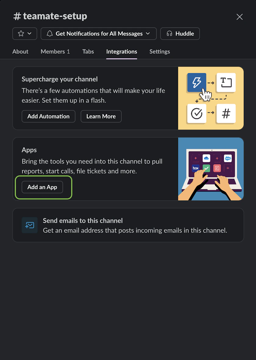 Quickstart - Teamate Documentation