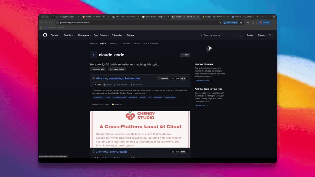 목록 영역을 선택하면 AI가 패턴을 감지하고 개별 링크를 찾습니다