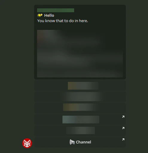 Alerts channel invite button