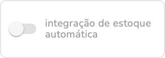 campo de ativação da integração de estoque automática