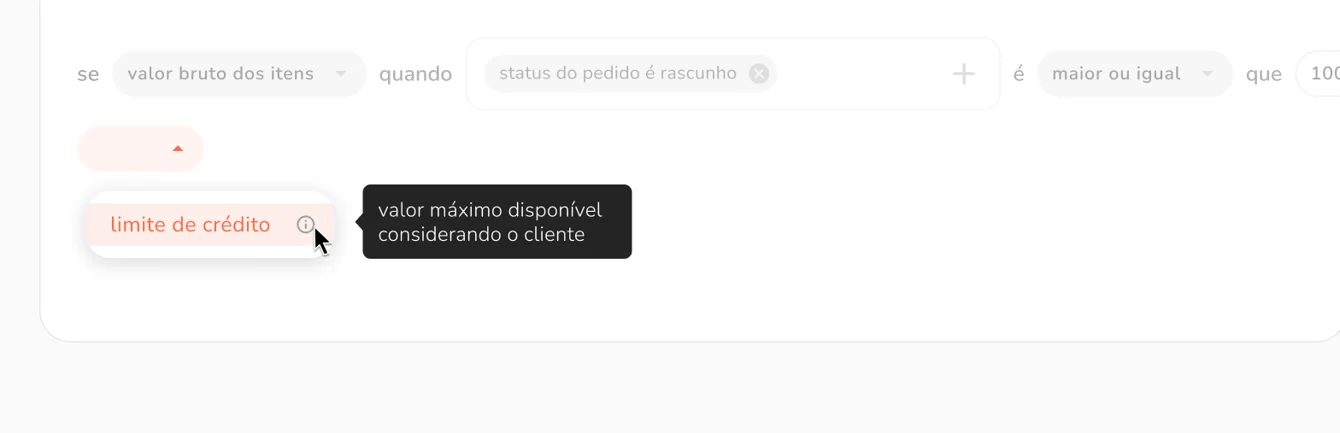 critério dinâmico nas políticas de forma de pagamento