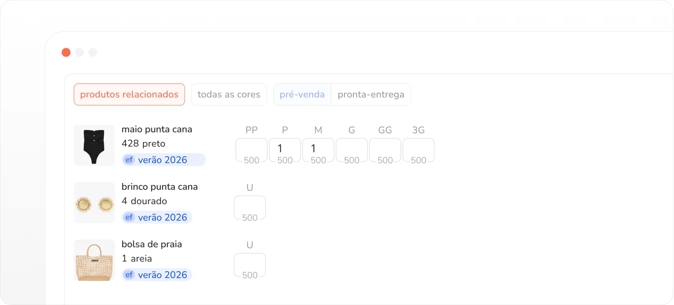novo filtro de produtos relacionados em detalhes de produto