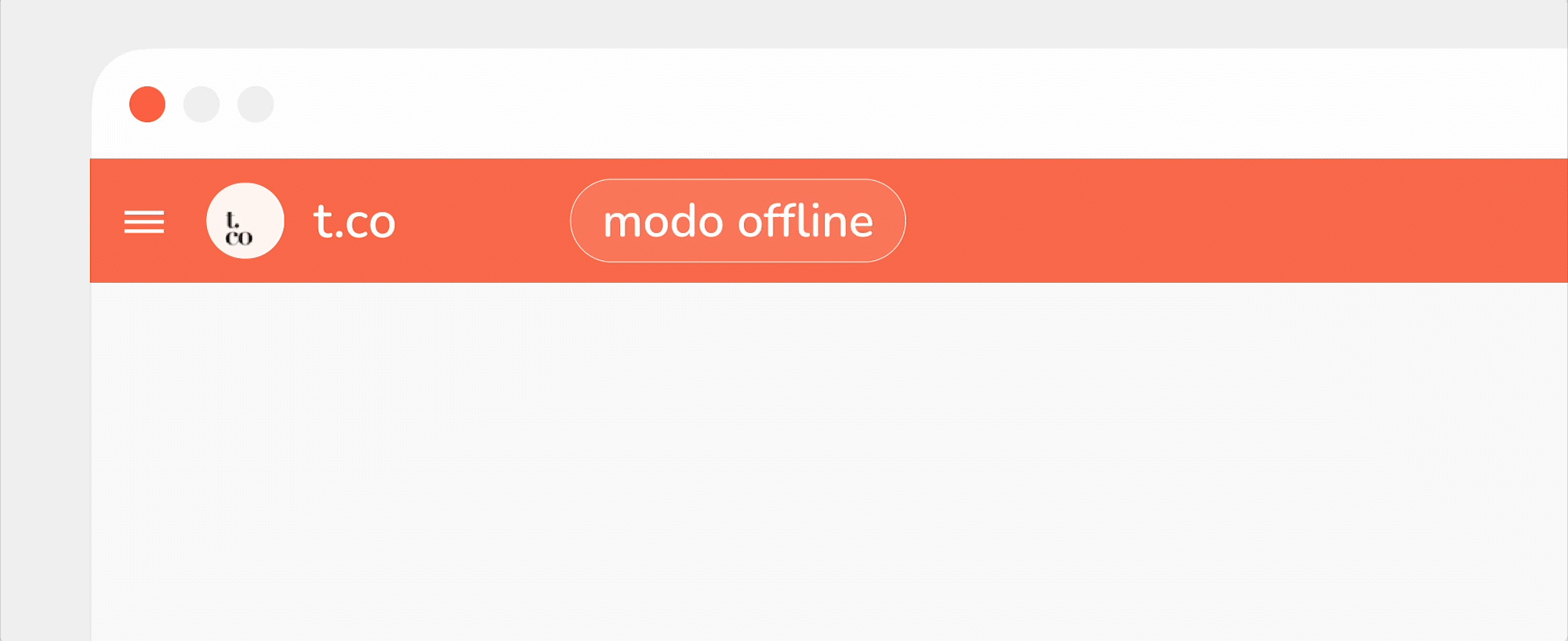 alternar time no modo offline