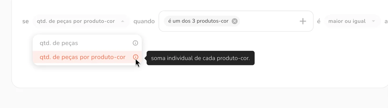nova medida na política de desconto no item