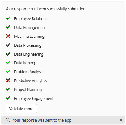 Validated Suggestions