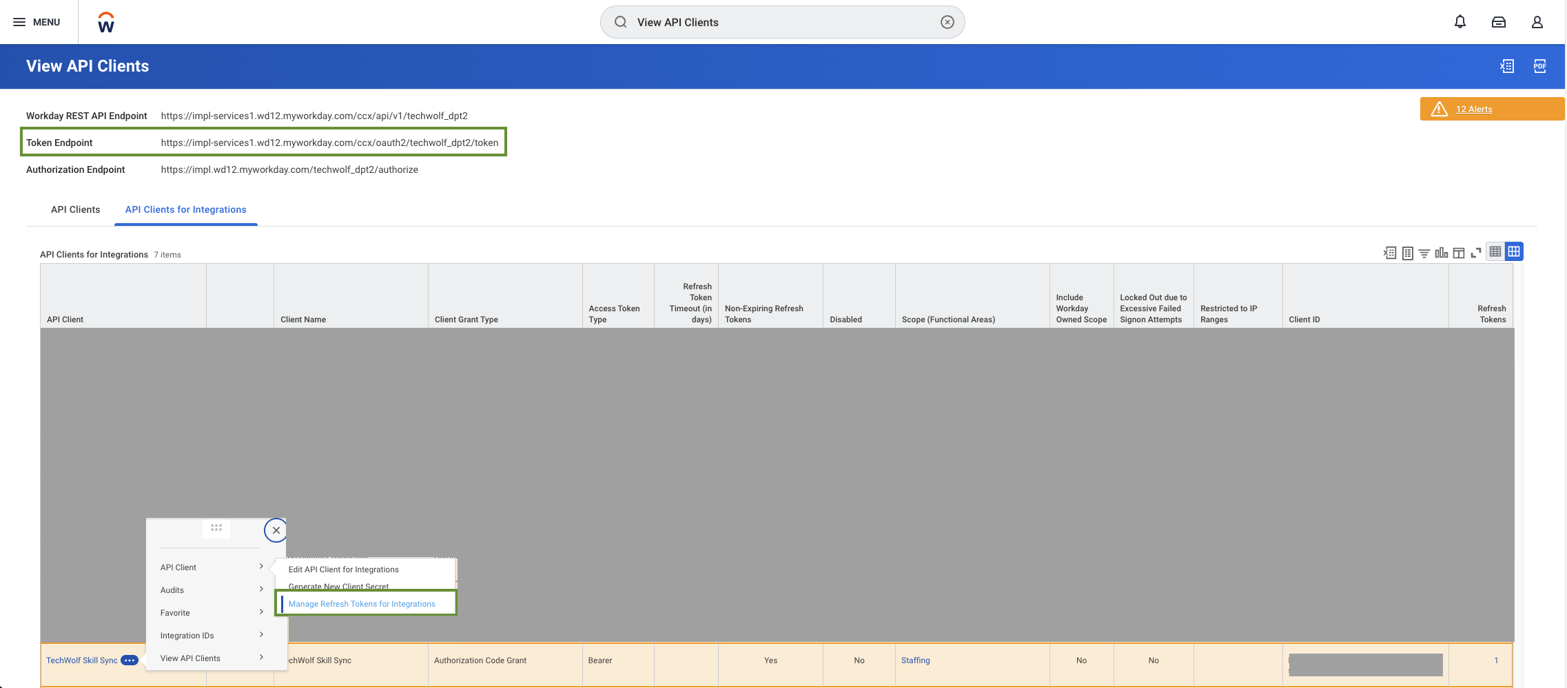 API Client Refresh Token