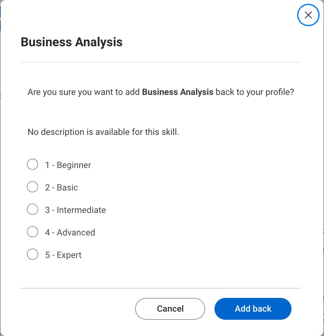 Add skill back confirmation