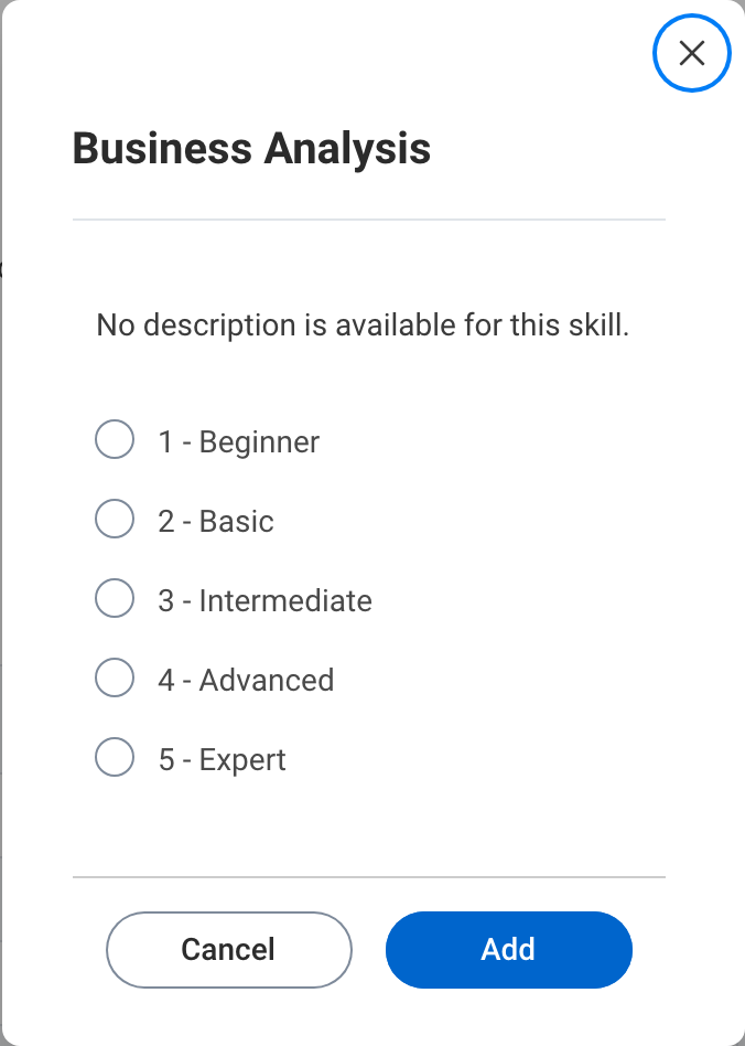 Add a skill details popup