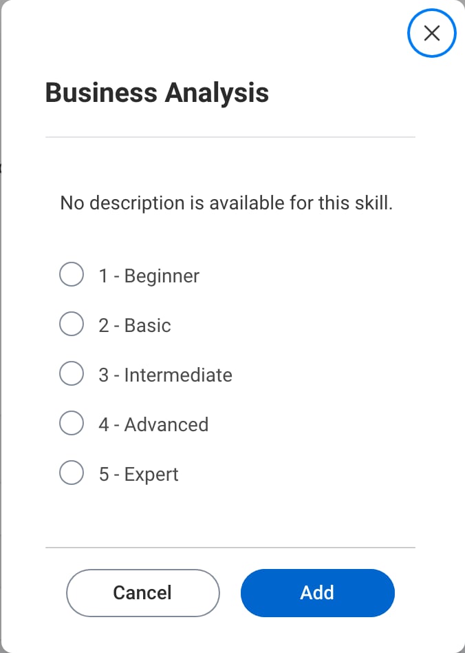 Add a skill details popup