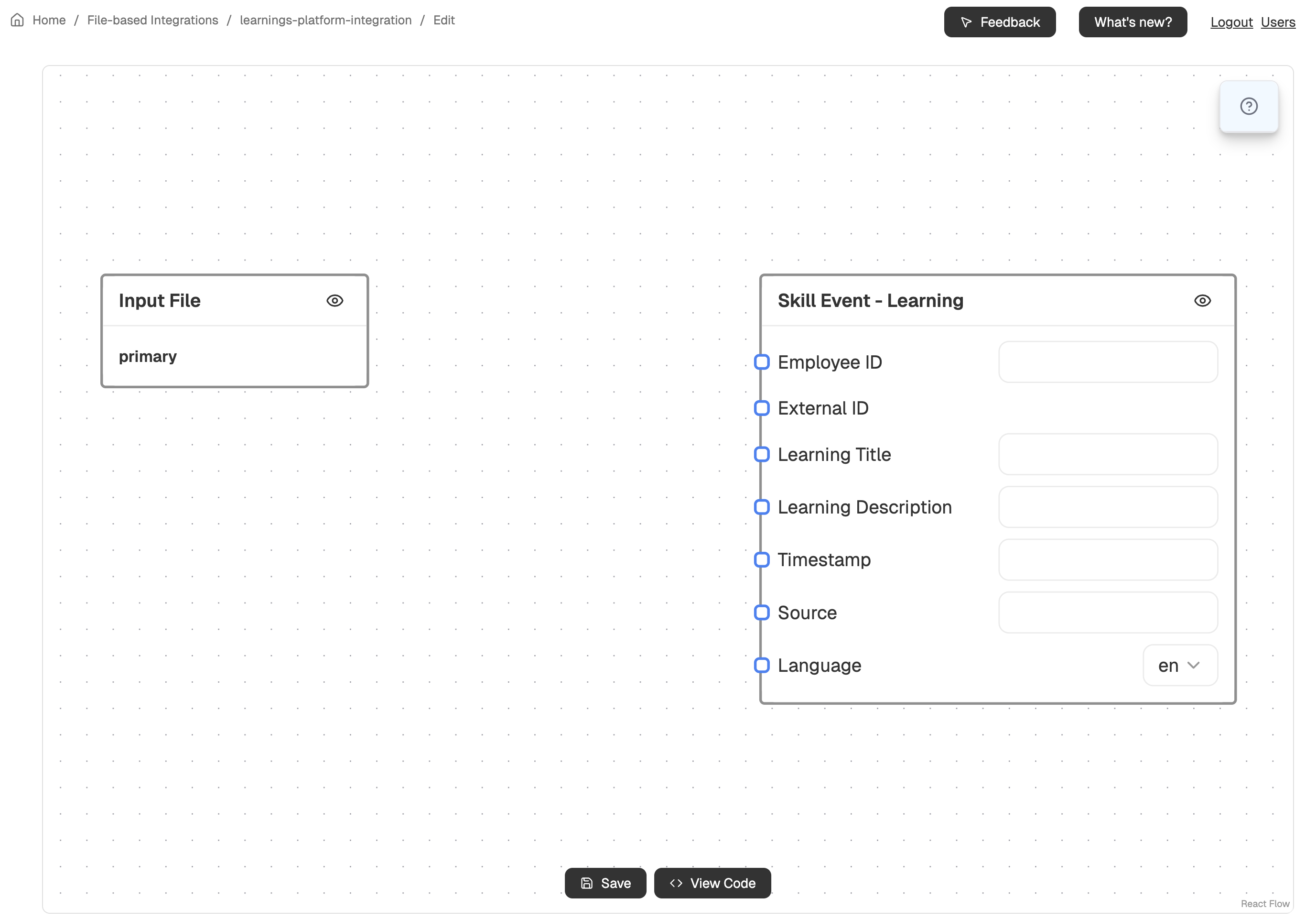 Integration Editor