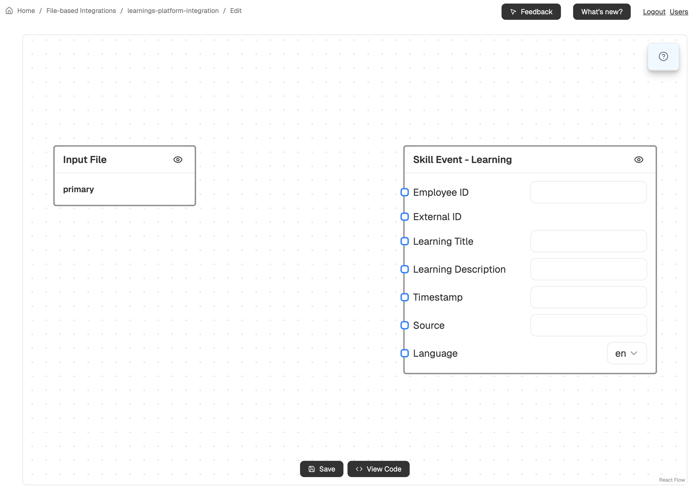 Integration Editor