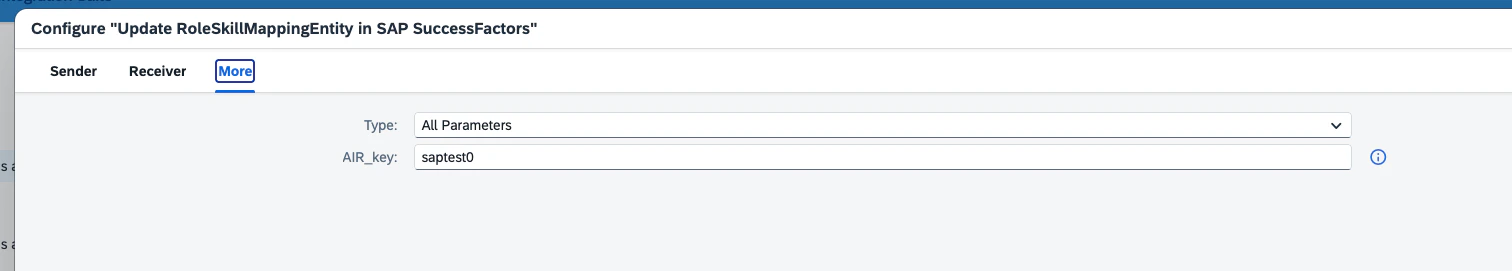 Update RoleSkillMappingEntity: More tab with AIR_key filled in