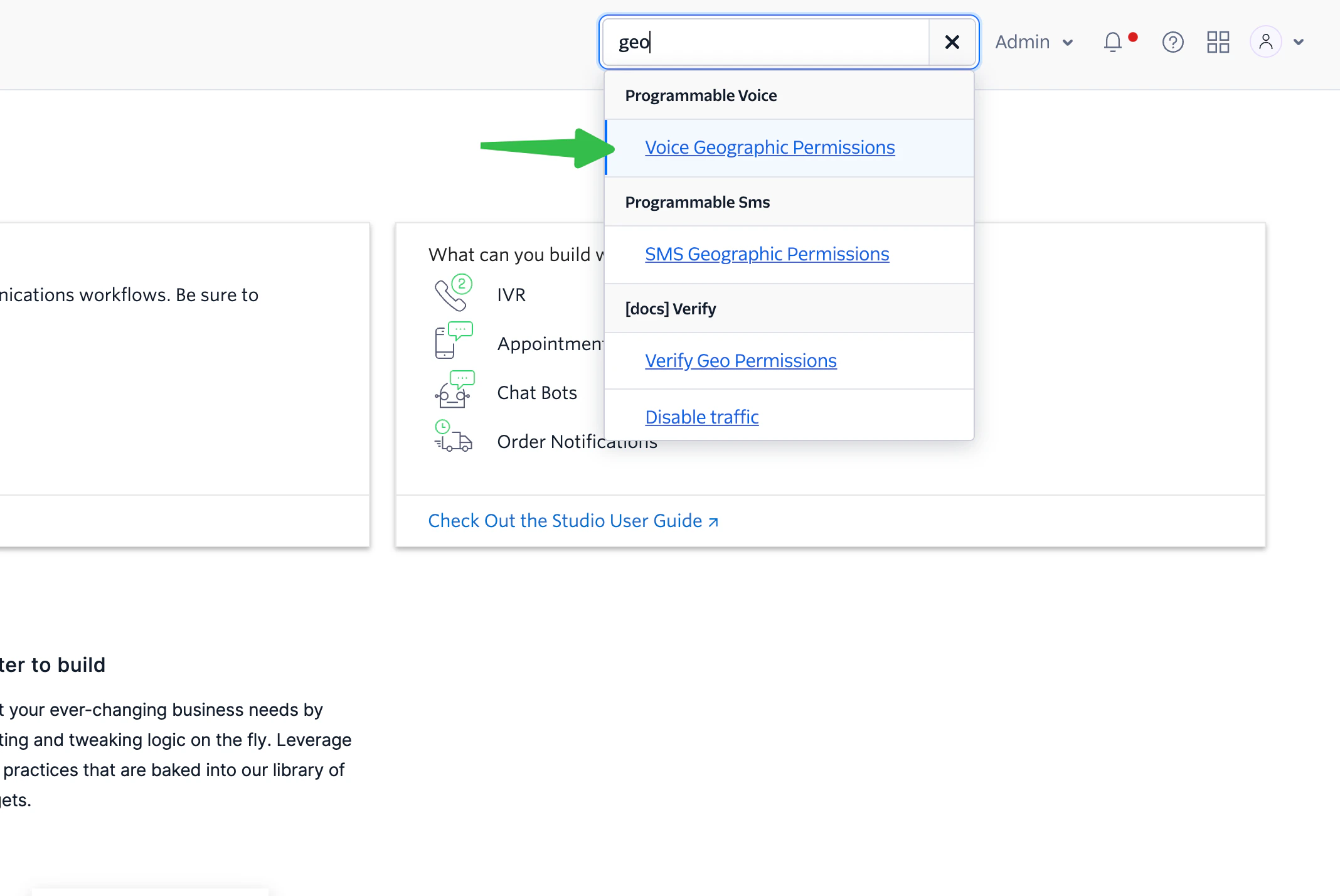 Twilio setup dialing international