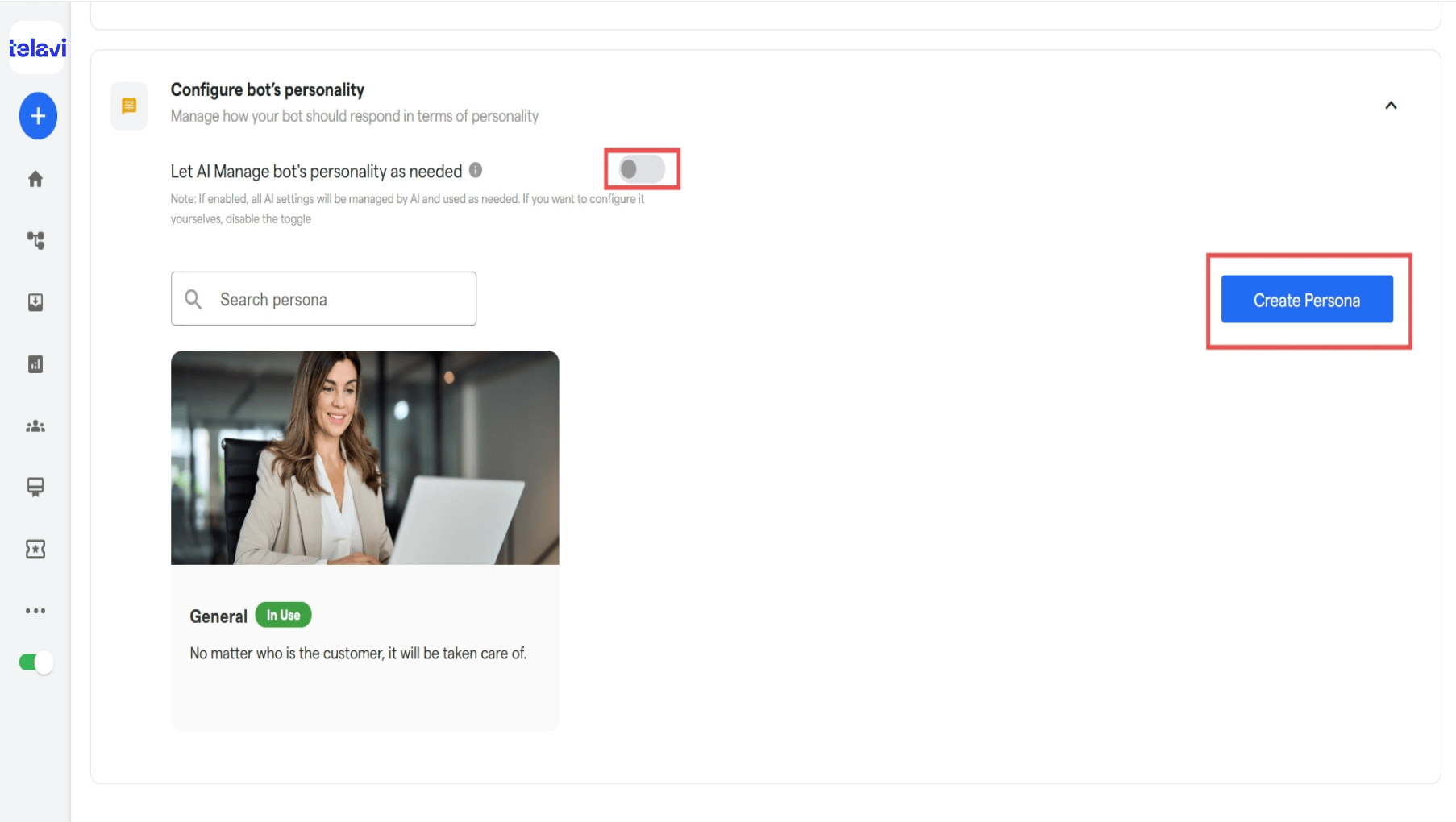 58 Configuring Chatbot Scenarios TelaviOneChatAI Resource 3 Pn
