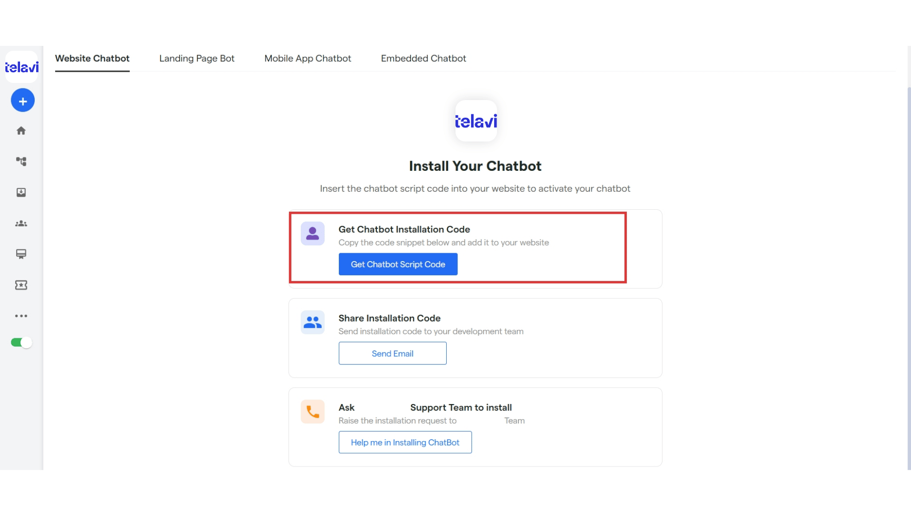 30 Install Your Website Chatbot TelaviOneChatAI Resource 6 Pn