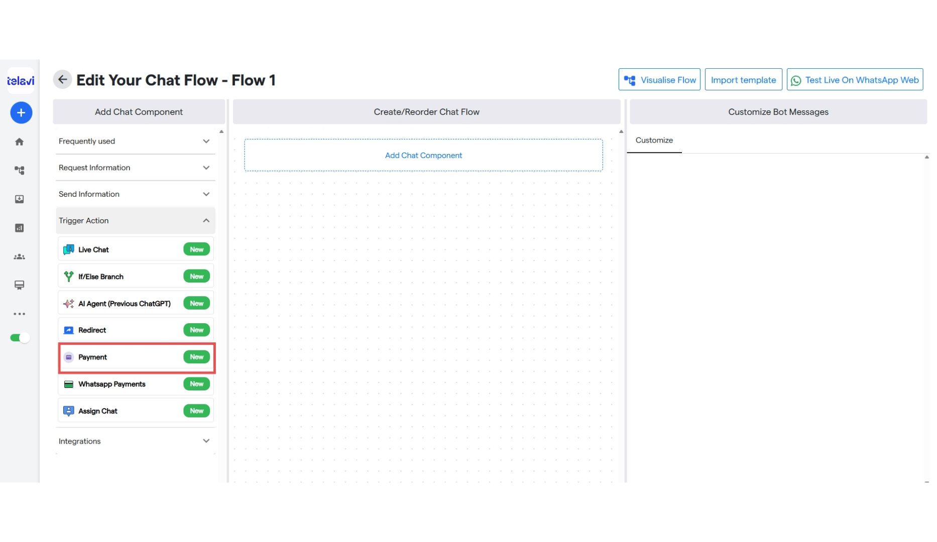 20 Whatsapp Payment Components TelaviOneChatAI Resource C 3 Pn