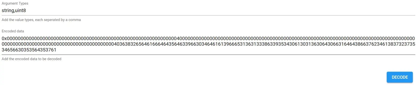 decoder configuration