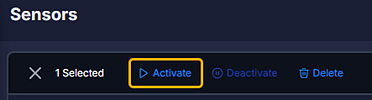 Activate Sensor