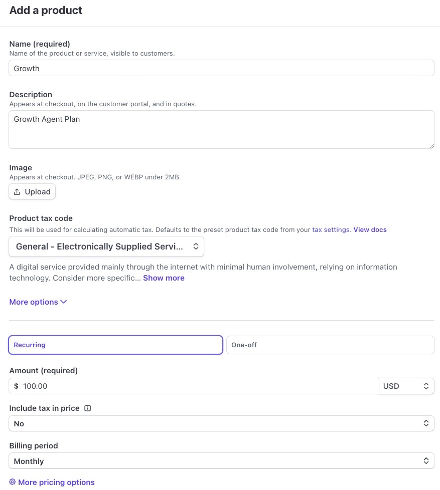 Stripe Add Product Jp